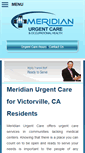 Mobile Screenshot of meridianurgentcare.com